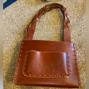 Beautiful Dark Brown Leather El Portal Handbag